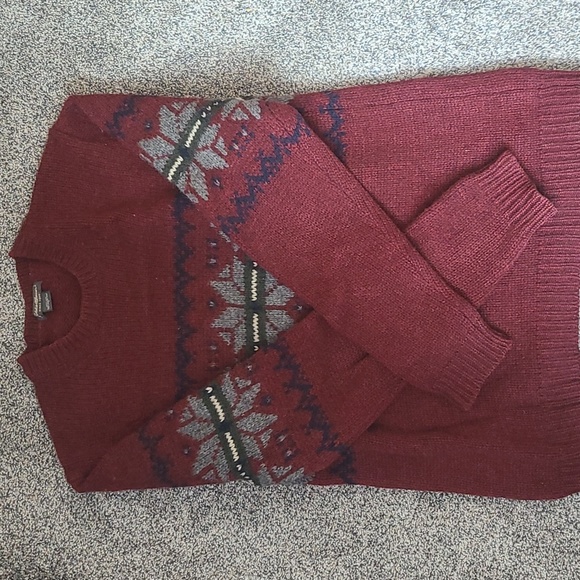 Eddie Bauer Vintage 100% Wool Sweater L - Picture 7 of 8